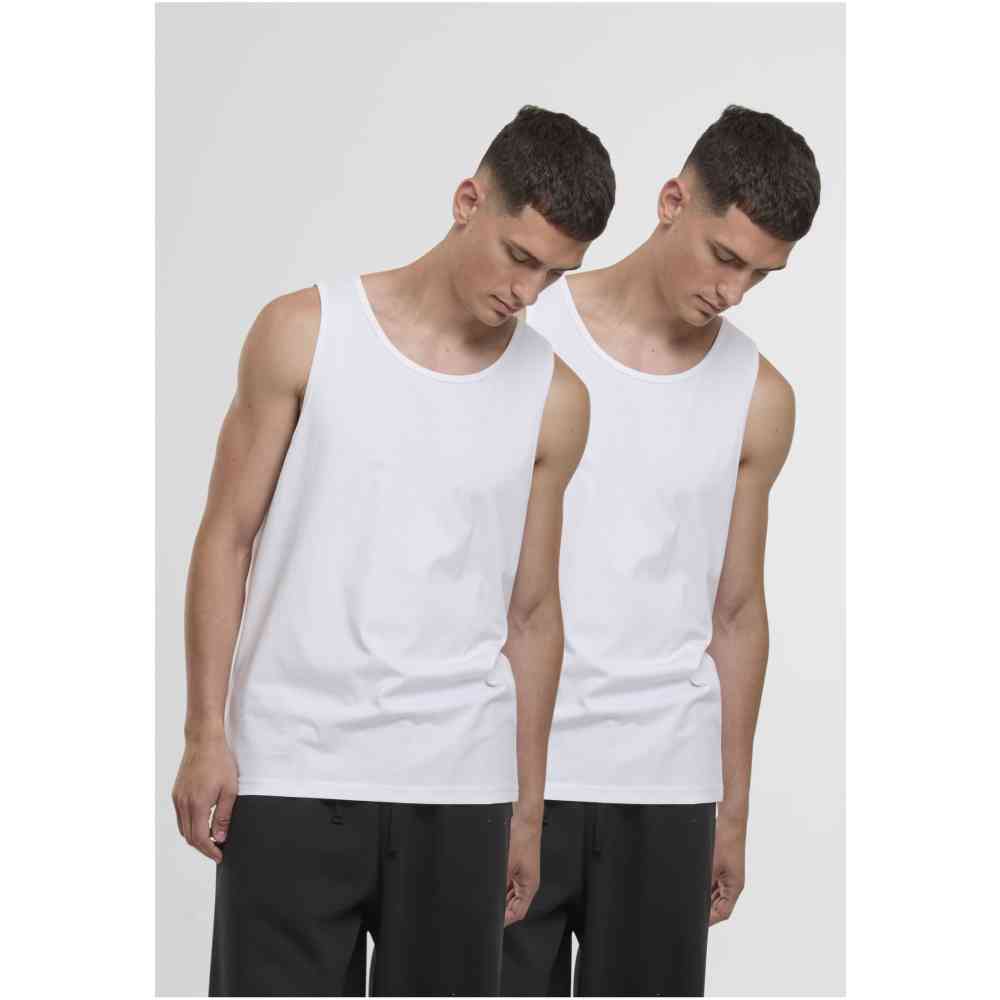 Urban Classics - Loose 2Pack Tanktop - White/White